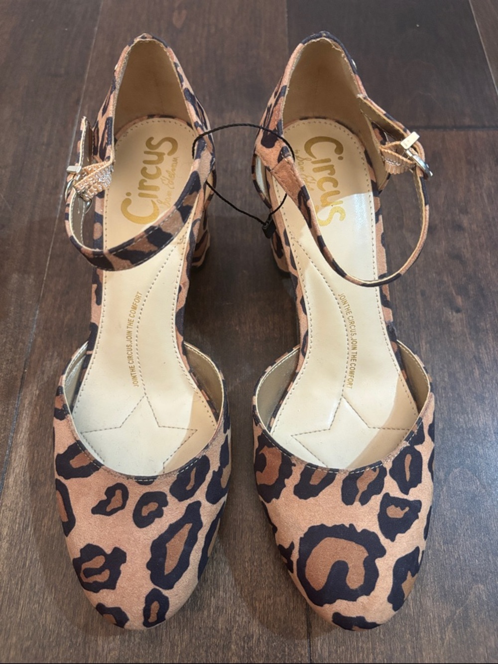 Circus by Sam Edelman Leopard Ankle-Strap Pumps